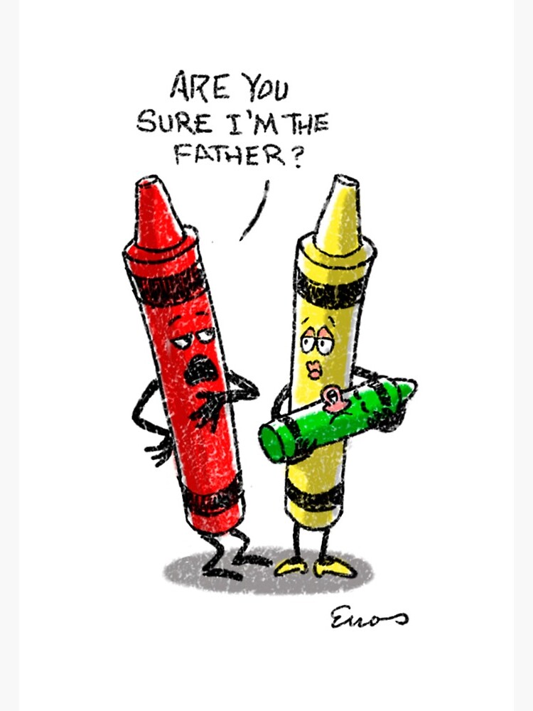 Lámina fotográfica «Daryl B. Enos Fundraiser Crayon Jokes Dibujos