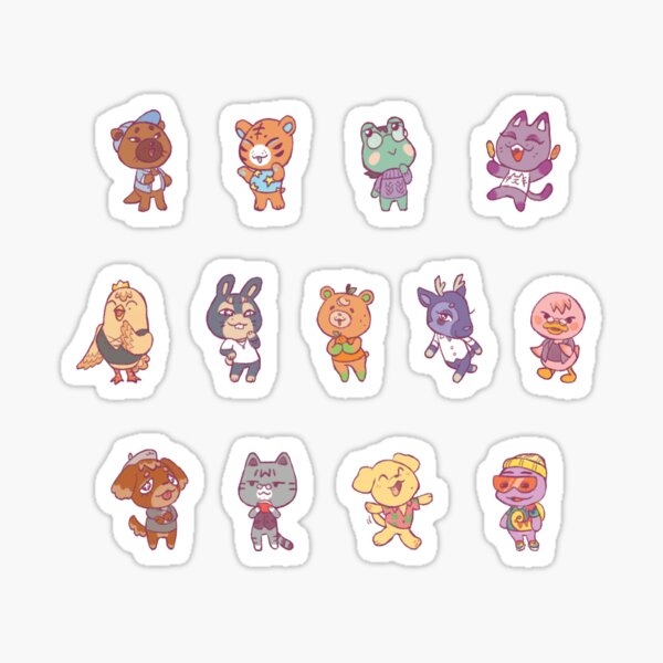 Animal Crossing Seventeen Sticker