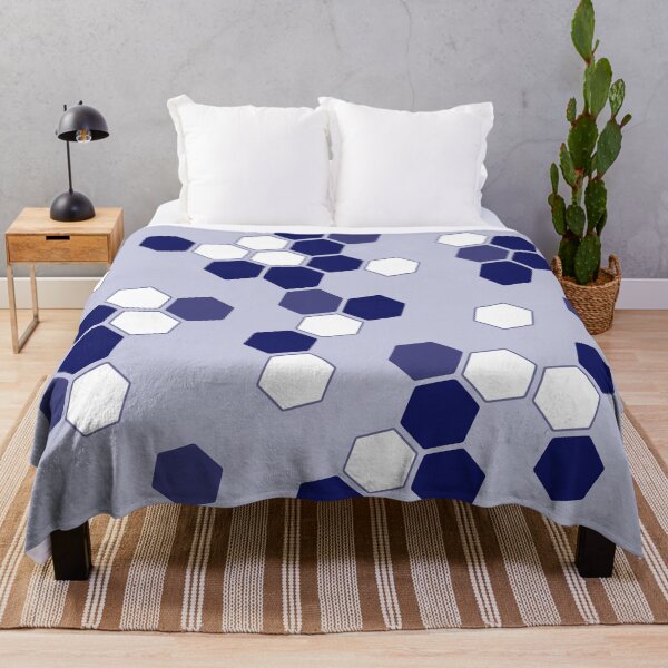 Item preview, Hexagons in Blue designed and sold by Amy VanMeter.
