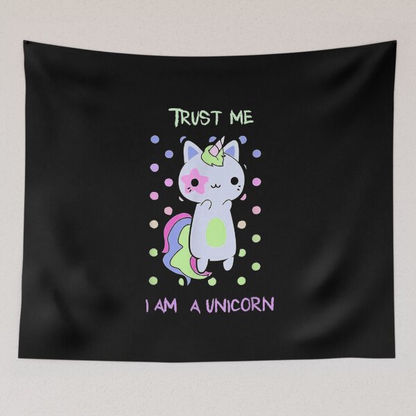 Item preview, Cute Caticorn Unicorn Cat Kittycorn Trust Me I Am A Unicorn T Shirt designed and sold by ShayDuffin.