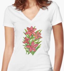 Lily Women's Fitted V-Neck T-Shirt