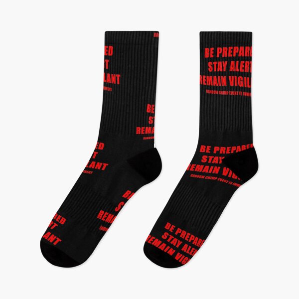 Item preview, RANDOM CHIMP EVENT BE PREPARED STAY ALERT REMAIN VIGILANT designed and sold by RANDOM CHIMP EVENT official.