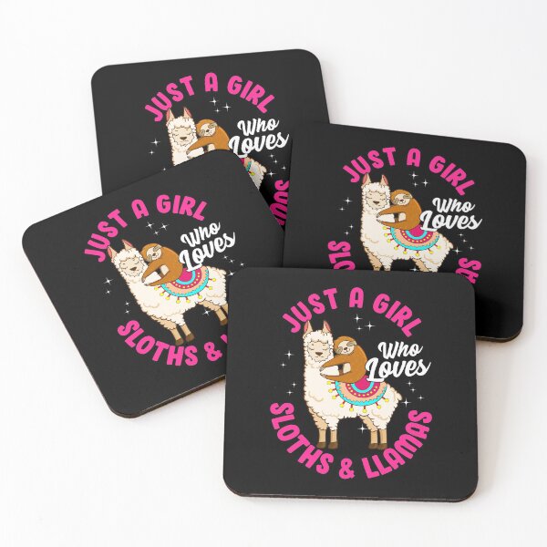 Item preview, Adorable Just A Girl Who Loves Sloths & Llamas designed and sold by perfectpresents.