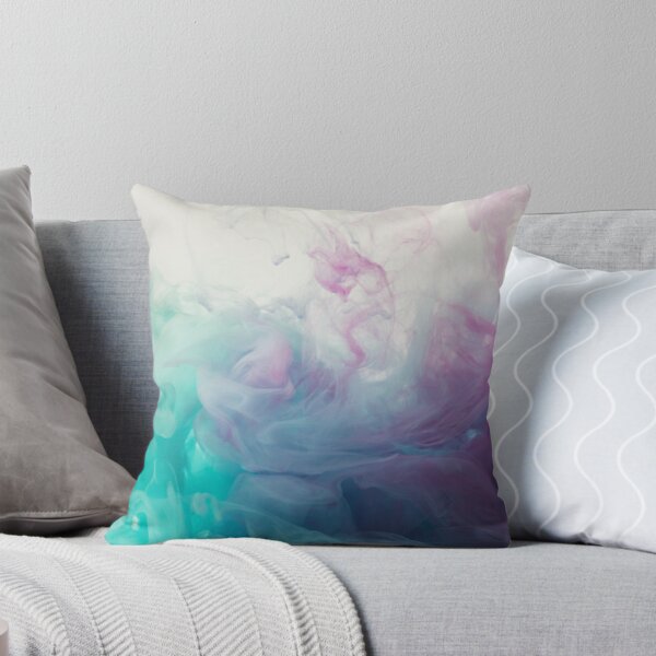 Item preview, Purple and Blue Ink Marble Throw/Floor Pillow designed and sold by ThrowPillows.