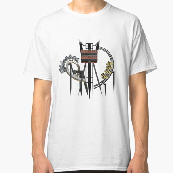 Thrilling Coaster Trio - Nemesis, The Smiler and Oblivion Design Classic T-Shirt