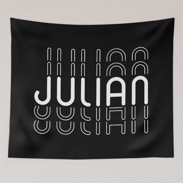 Item preview, Name Julian in Black and White Style designed and sold by Time-is-Money.