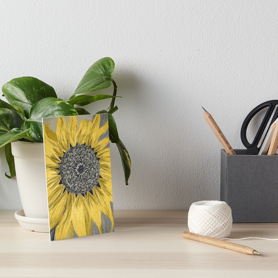 Sunflower Art Board Print