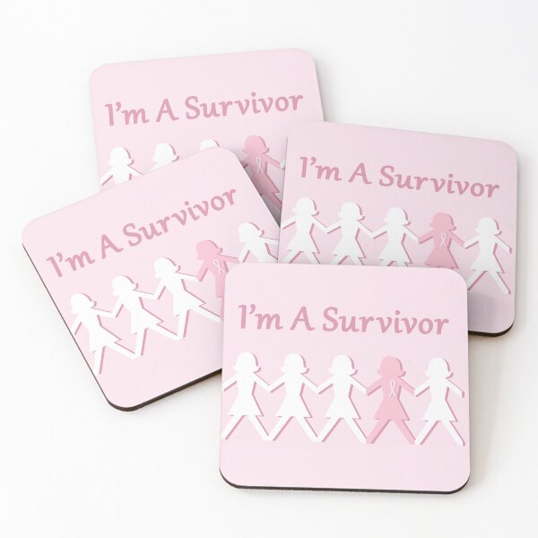 Item preview, I'm A Survivor Breast Cancer Awareness Paper Doll Chain designed and sold by tandaleah.