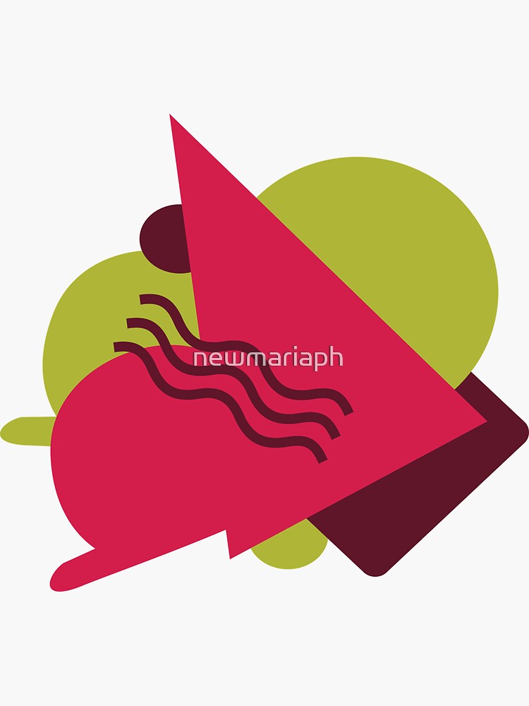 Green Pink Geo Style by newmariaph