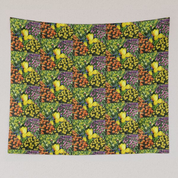 Item preview, Keukenhof Explosion -Spring Flowers Collage designed and sold by SunriseRose.