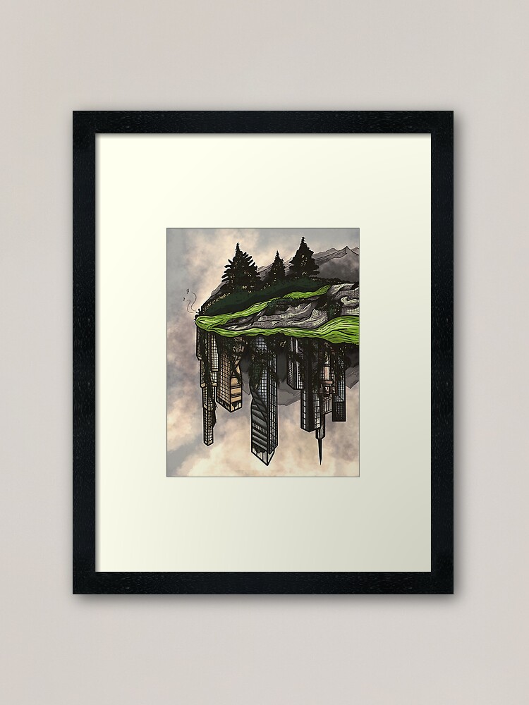Alternate view of reclamation. Framed Art Print