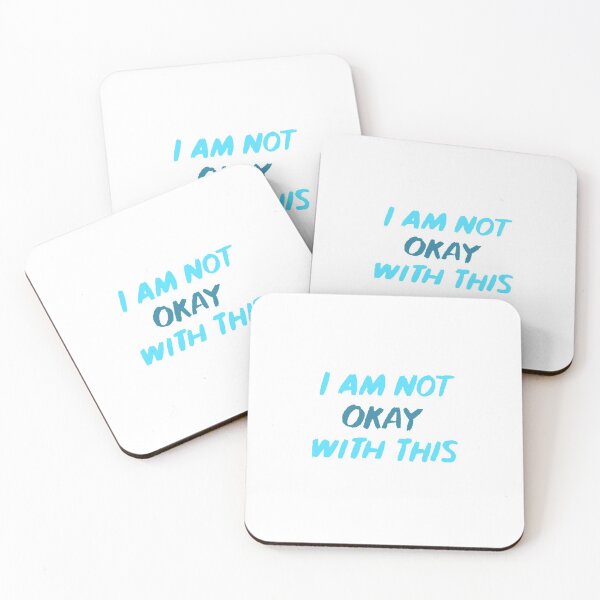 Item preview, i am not okay with this netflix blue designed and sold by Amalia Solie.