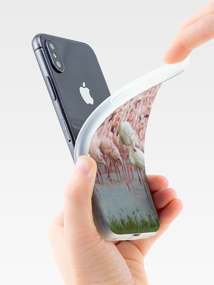 Alternate view of Flamingo iphone cover iPhone Case & Cover