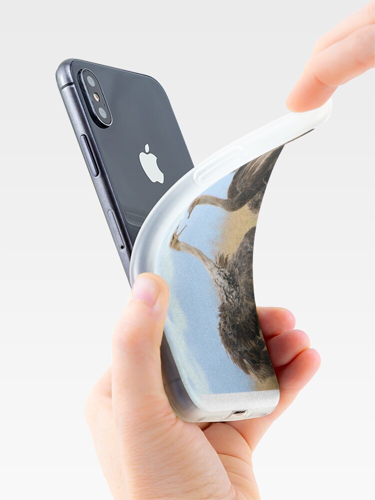 Alternate view of Ostrich talk - iphone cover iPhone Case & Cover