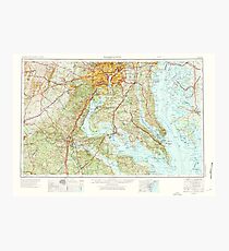 USGS Topo Map District of Columbia DC Washington 257790 1957 250000 Fotodruck