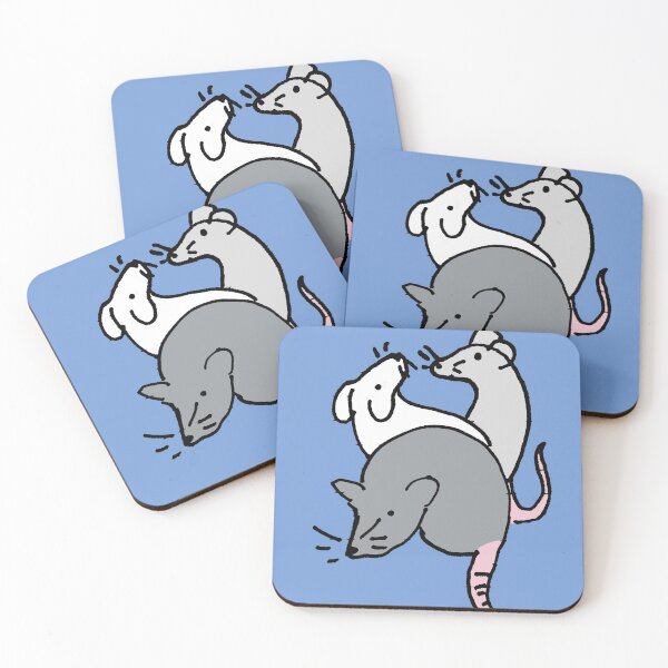 Item preview, Rats (3 of them) Blue version designed and sold by cooldogpics.