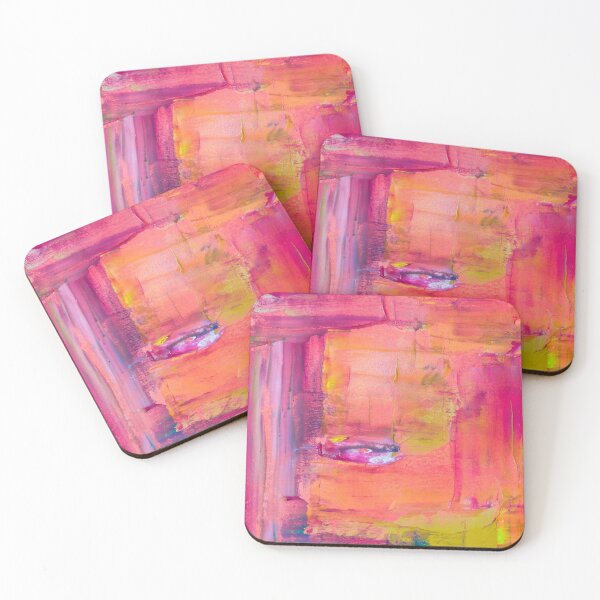 Item preview, Pink Abstract Painting  designed and sold by newburyboutique.