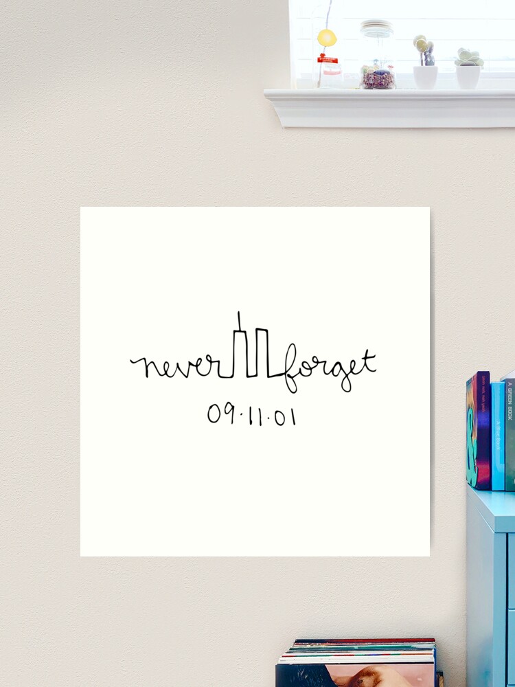 Never Forget September 11 Line Art