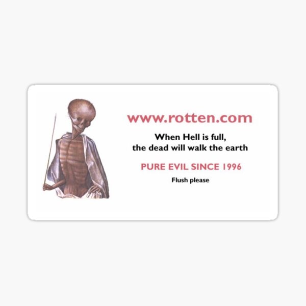 rotten torotente .ocmJ JAJA Sticker