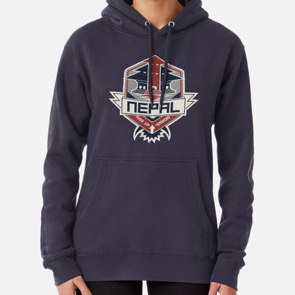 Nepal, Rise Up Pullover Hoodie
