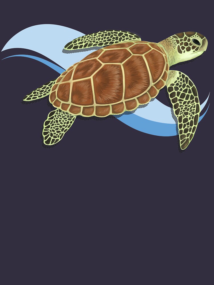 Green Sea Turtle Splash by ArtByBreah