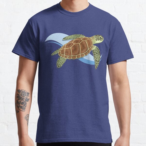 Green Sea Turtle Splash Classic T-Shirt