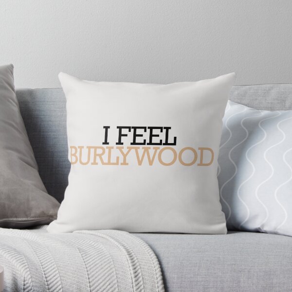 Burlywood - I Feel Color Clothing Throw Pillow
