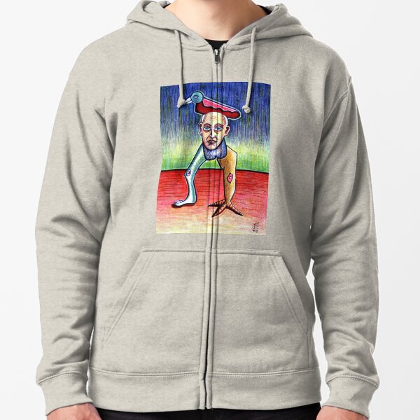 Balancing the Bird Zipped Hoodie