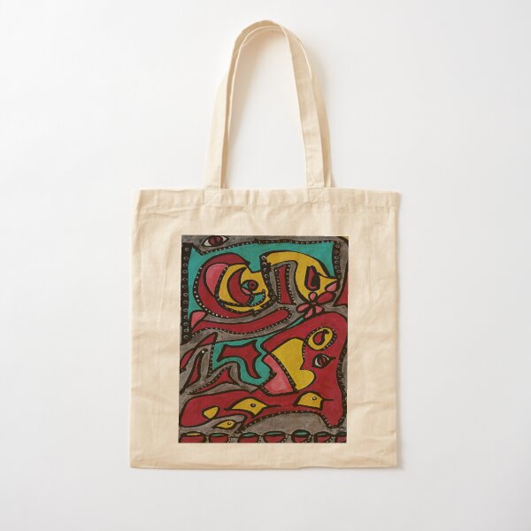 Abstract Birds Cotton Tote Bag