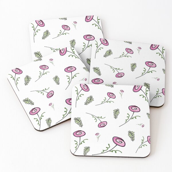 Item preview, Whimsical Rose's, fun happy flowers, flower and garden festival print  designed and sold by TheDoodleFairy.