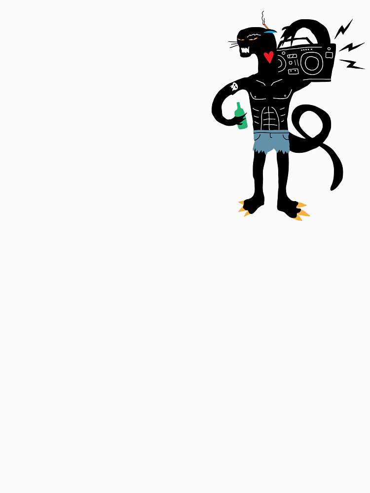 Thumbnail 7 of 7, Classic T-Shirt, Boombox Panther designed and sold by JamesShannon.