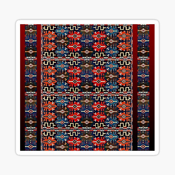 Armenian traditional Pattern, Հայկական ավանդական օրինաչափություն Sticker