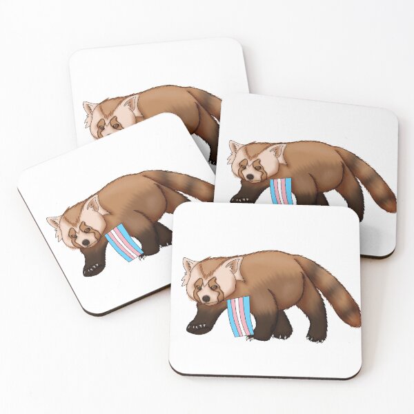 Item preview, Pride Red Panda-Trans Edition designed and sold by c0ffeewitch.