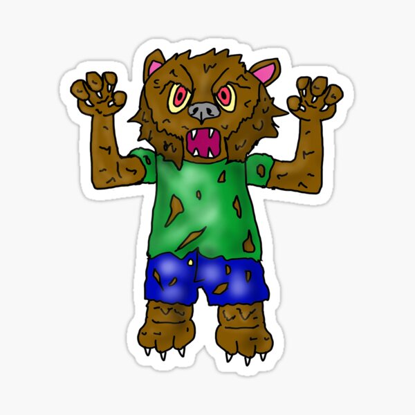 Wally The Werewolf Sticker