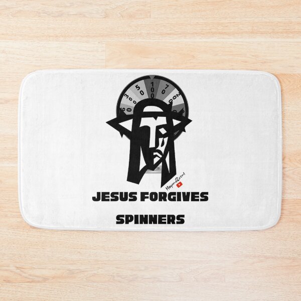 Item preview, Jesus Forgives Spinners black & white version designed and sold by Hogand2cent.
