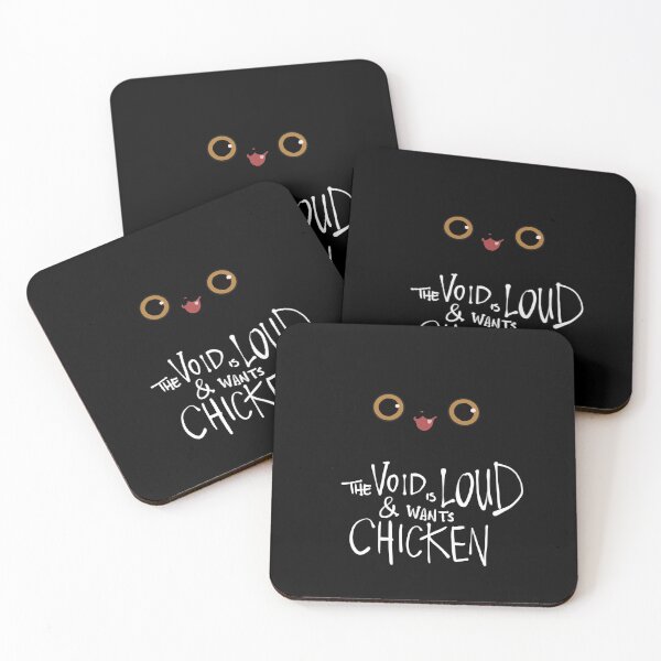 Item preview, Cute black cat - “the void is loud and wants chicken” designed and sold by fugu-chef.