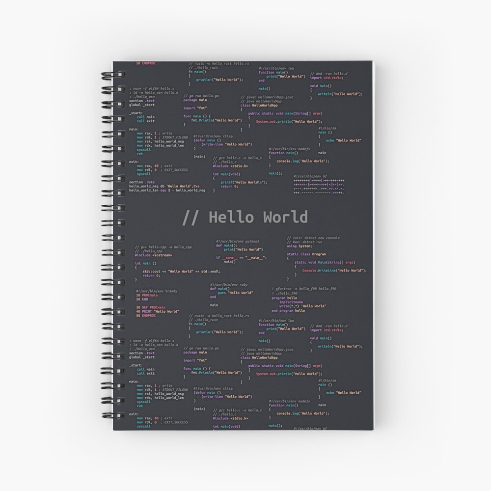 Item preview, Spiral Notebook designed and sold by astrellon.