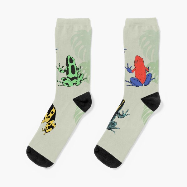 Poison Dart Frogs Socks