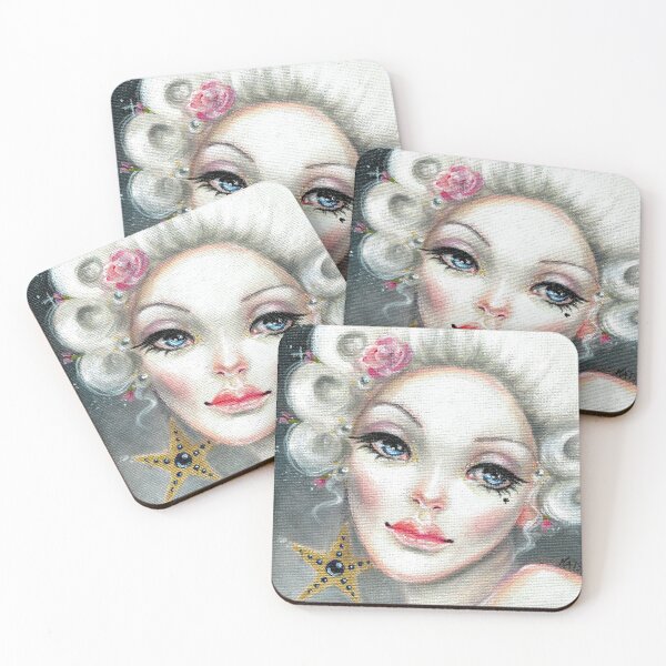 Item preview, Marie Antoinette Star, glamorous icon, Original Painting designed and sold by KimTurner.