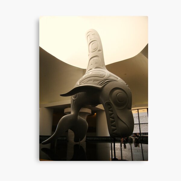 Haida Sculpture- Killer Whale Canvas Print