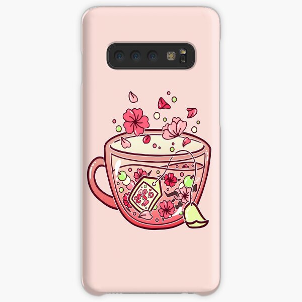 Glass Sakura Tea Funda rígida para Samsung Galaxy