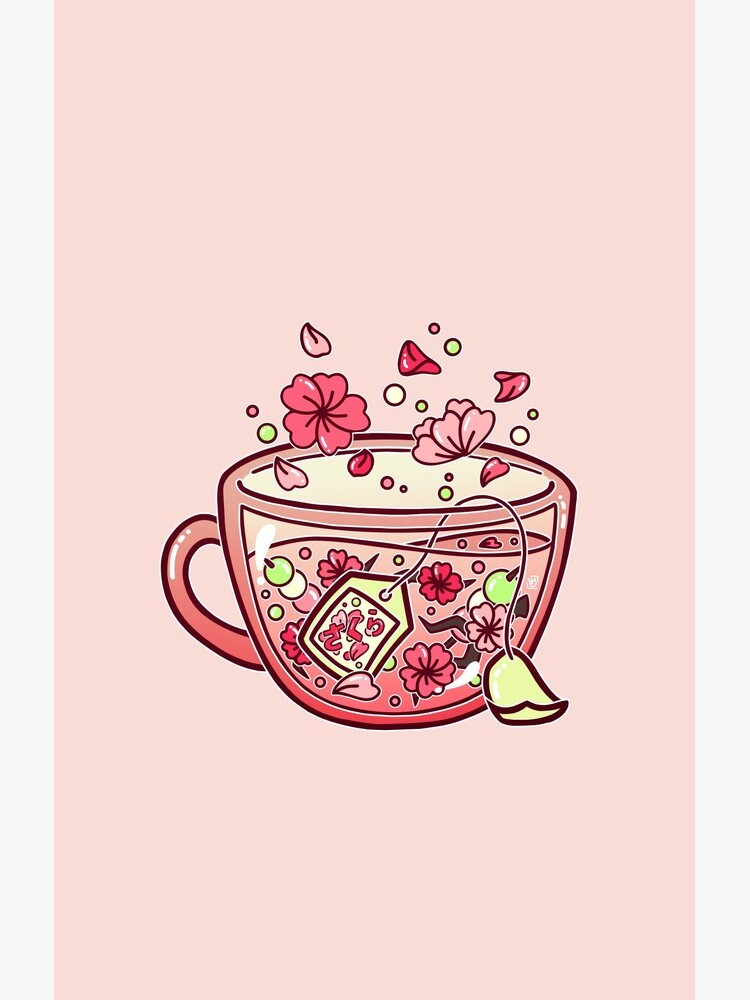 Glass Sakura Tea de heysoleilart