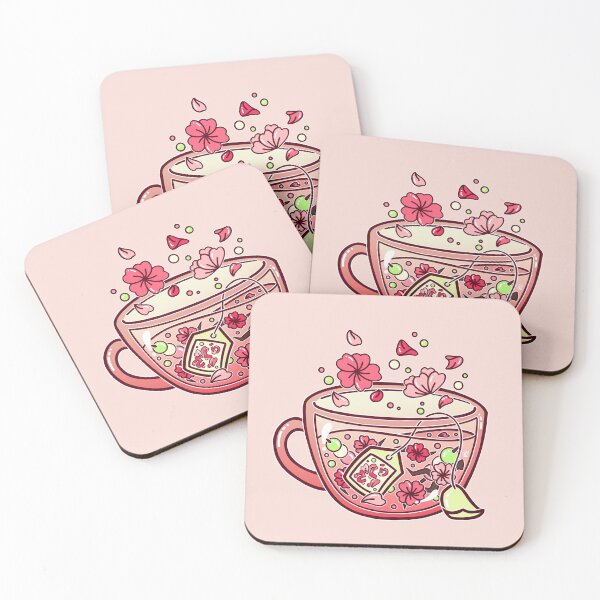 Item preview, Glass Sakura Tea designed and sold by heysoleilart.