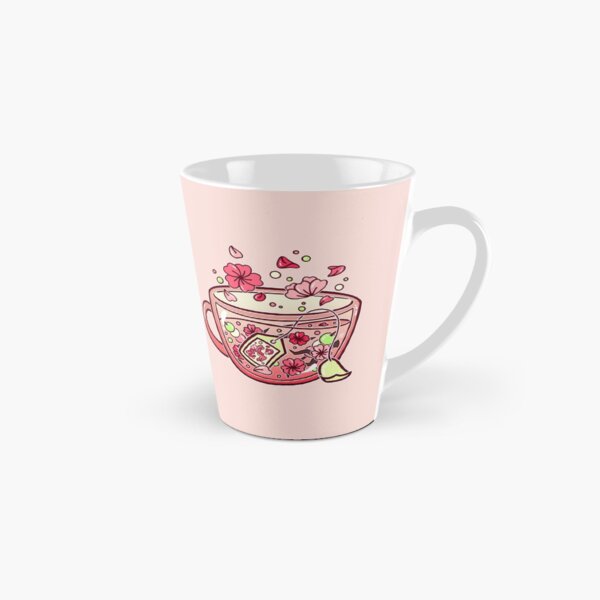 Glass Sakura Tea Tall Mug