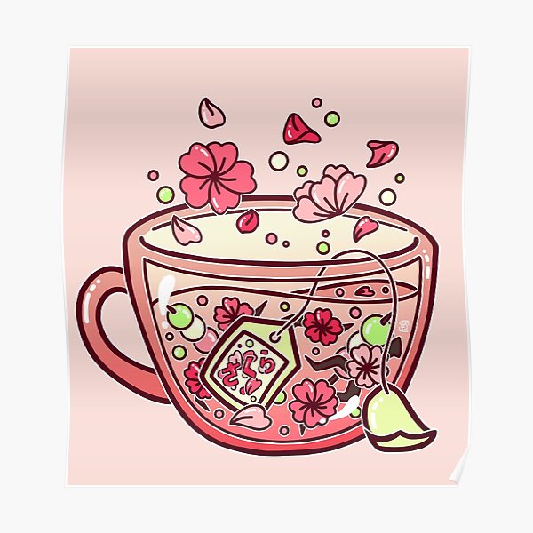 Glas Sakura Tee Poster