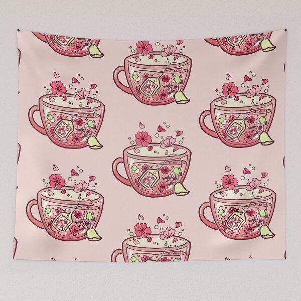 Item preview, Glass Sakura Tea designed and sold by heysoleilart.
