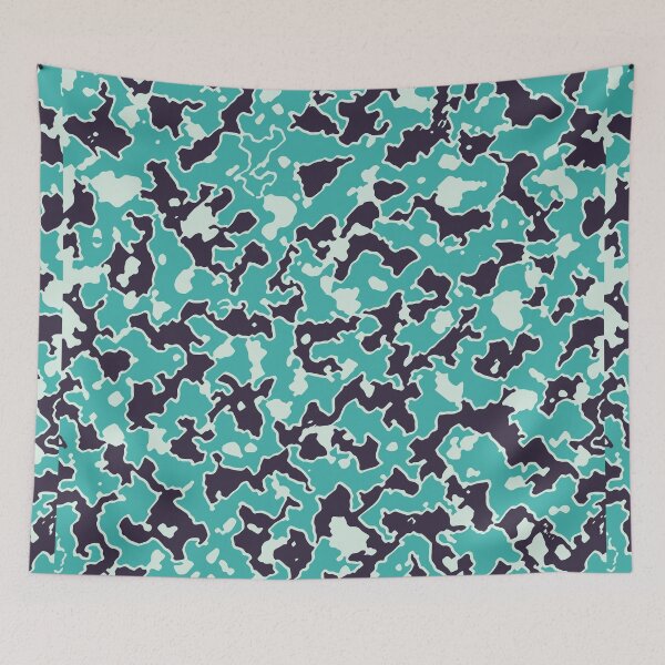 Item preview, Mint Green Camouflage Multicolor Patterns in Mint Green Shades designed and sold by ShopieHome.