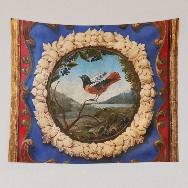 Item preview, Antique Italian Panel Painting of Bird designed and sold by FuzzyHoney.