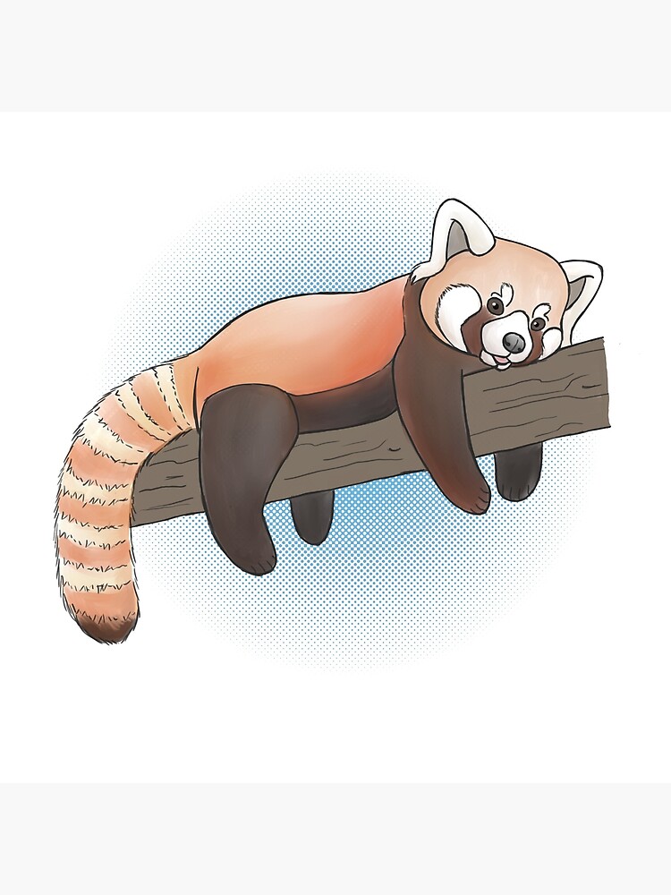 Red Panda On A Limb by ArtByBreah