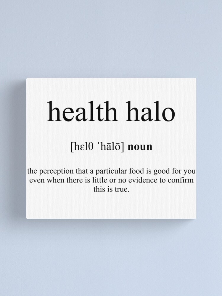 Health Halo Definition | Dictionary Collection | Poster